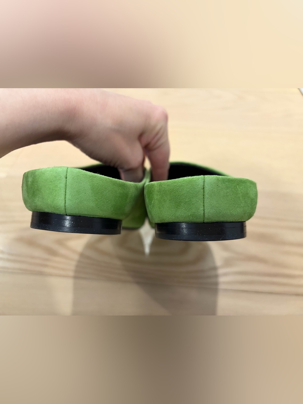 Simon Miller Riad Green Suede Slipper Mules - Picture 6 of 10